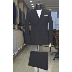 3022 Kruvaze Takım Elbise Siyah