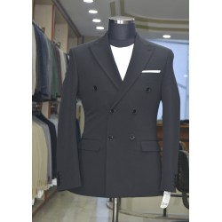 3022 Kruvaze Takım Elbise Siyah