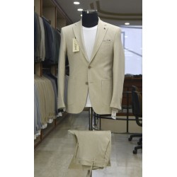 2832 Gofre Jogger Takım Bej