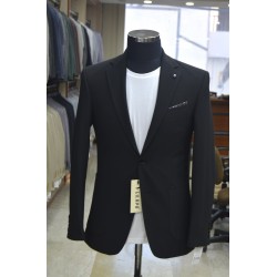 2832 Gofre Jogger Takım Elbise Siyah