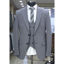 2836 Yelekli Takım Elbise Lacivert