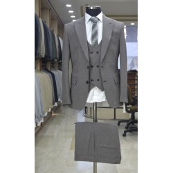 2836 Yelekli Takım Elbise Siyah