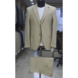 2841 Poliyün Yelekli Takım Elbise Vizon