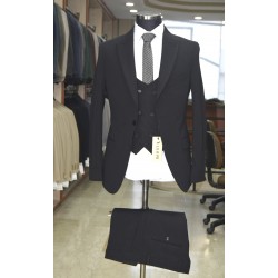 3011 Örme Yelekli Takım Elbise