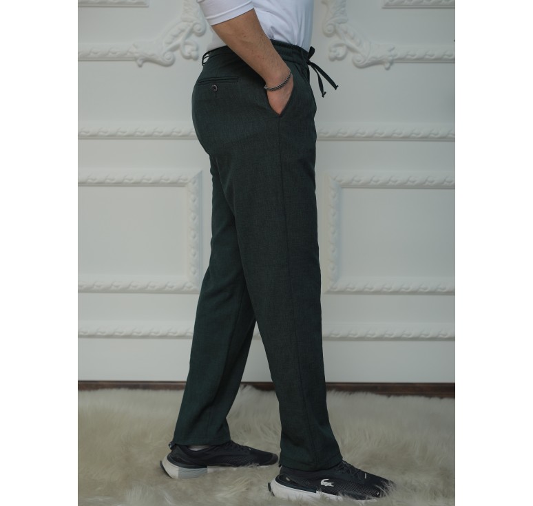 3036 BAGGİ PLELİ JOGGER PANTOLON YEŞİL