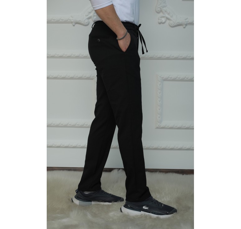 3036 BAGGİ PLELİ JOGGER PANTOLON SİYAH