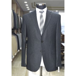 5112 Klasik 4 Drop Tek Ceket Siyah