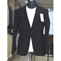 5118 Örme Tek Ceket Siyah