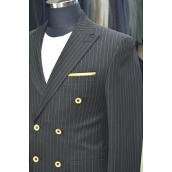 2821 Kruvaze Takım Elbise Siyah