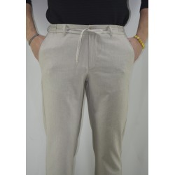 2832 Gofre Jogger Pantolon Bej